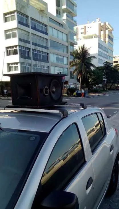 Carro de Som da Exfera Mídia no Rio de Janeiro